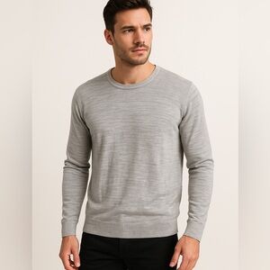 Goodfellow & Co Men’s Lightweight Heather Gray Cotton Sweater XXL